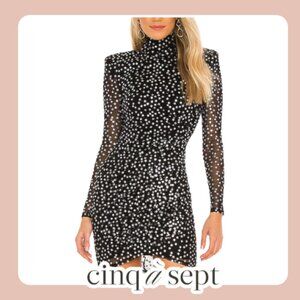 Cinq a Sept | Marlene Dress in Black & Silver